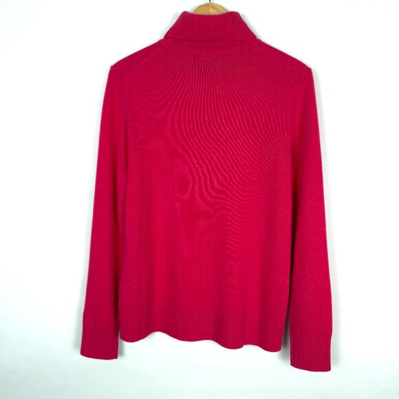 LANDS END 100% Cashmere Sweater, Candy Apple Red, Ladies Size M (8-10) - Picture 4 of 5